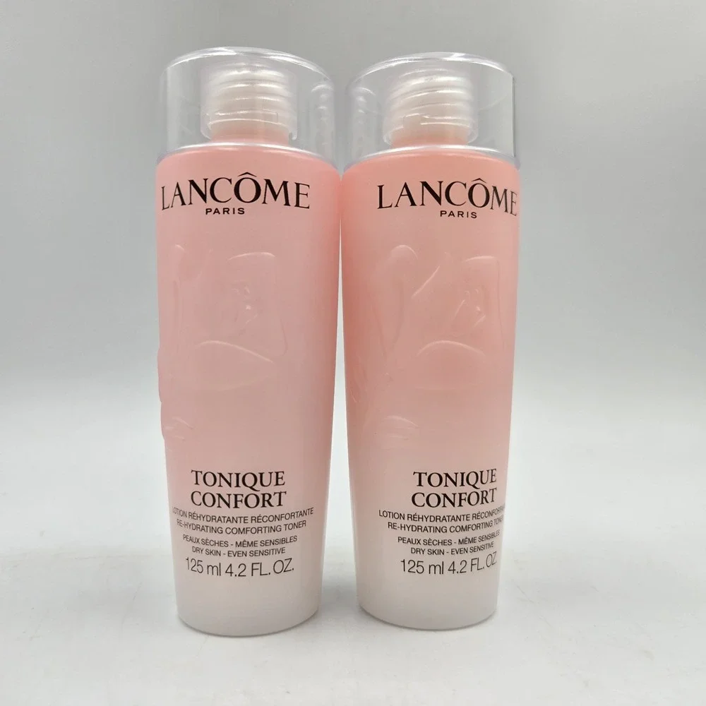2 Lancome Tonique Confort Re-hydrating Comforting Toner 4.2 oz / 125ml Each New